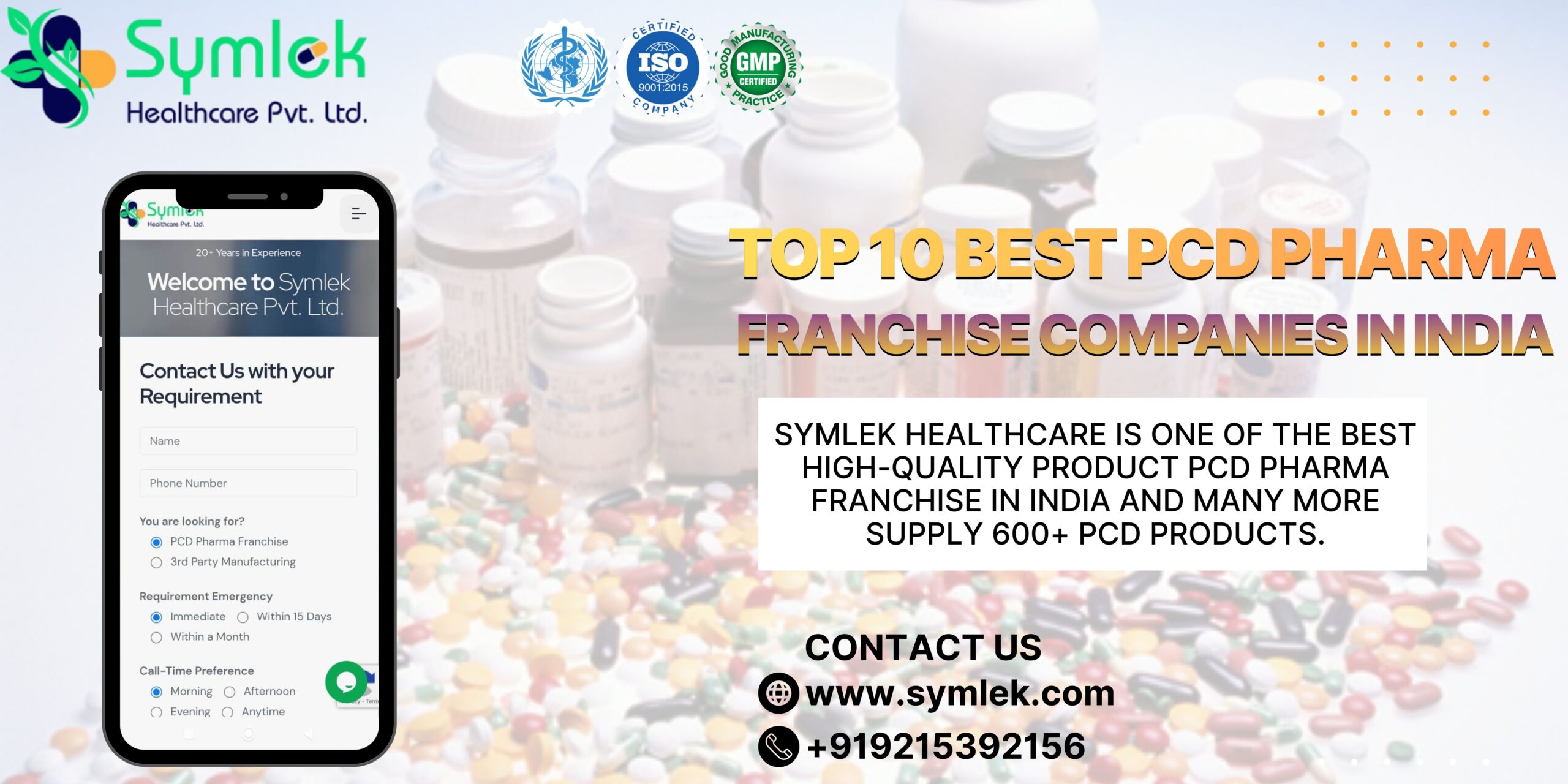 Top 10 Best PCD Pharma Franchise Companies in India